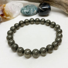 Load image into Gallery viewer, Pyrite Gemstone Bracelet: Staying Sharp!