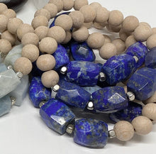Load image into Gallery viewer, Lapis Lazuli & Rosewood Diffuser Bracelet
