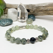 Load image into Gallery viewer, Prehnite Sterling Silver Gemstone Bracelet