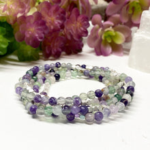 Load image into Gallery viewer, Fluorite 5x Wrap or Necklace